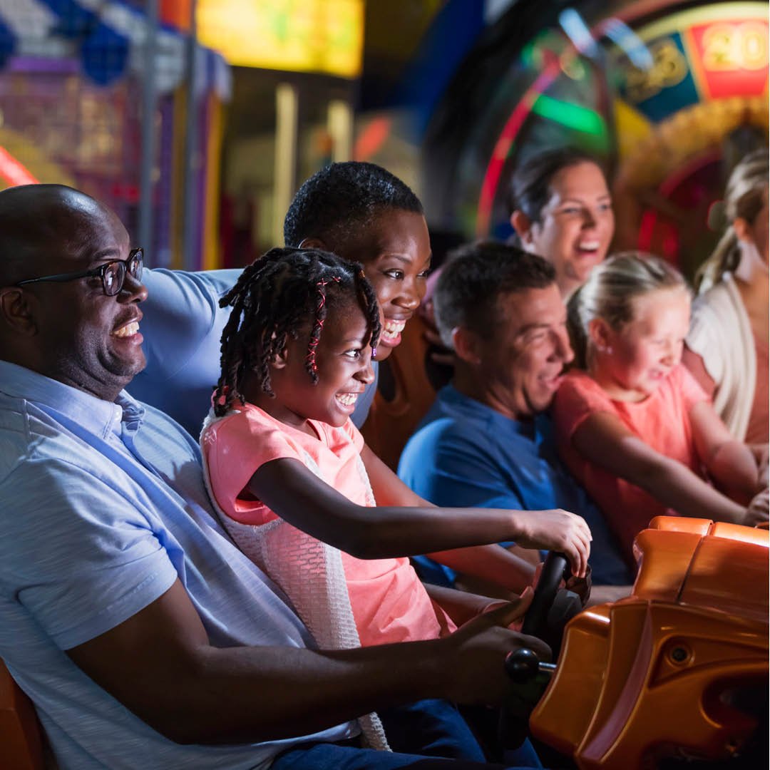 Arcade games, X Rider, LazerZone, and more, theres something for everyone from adults to kids,