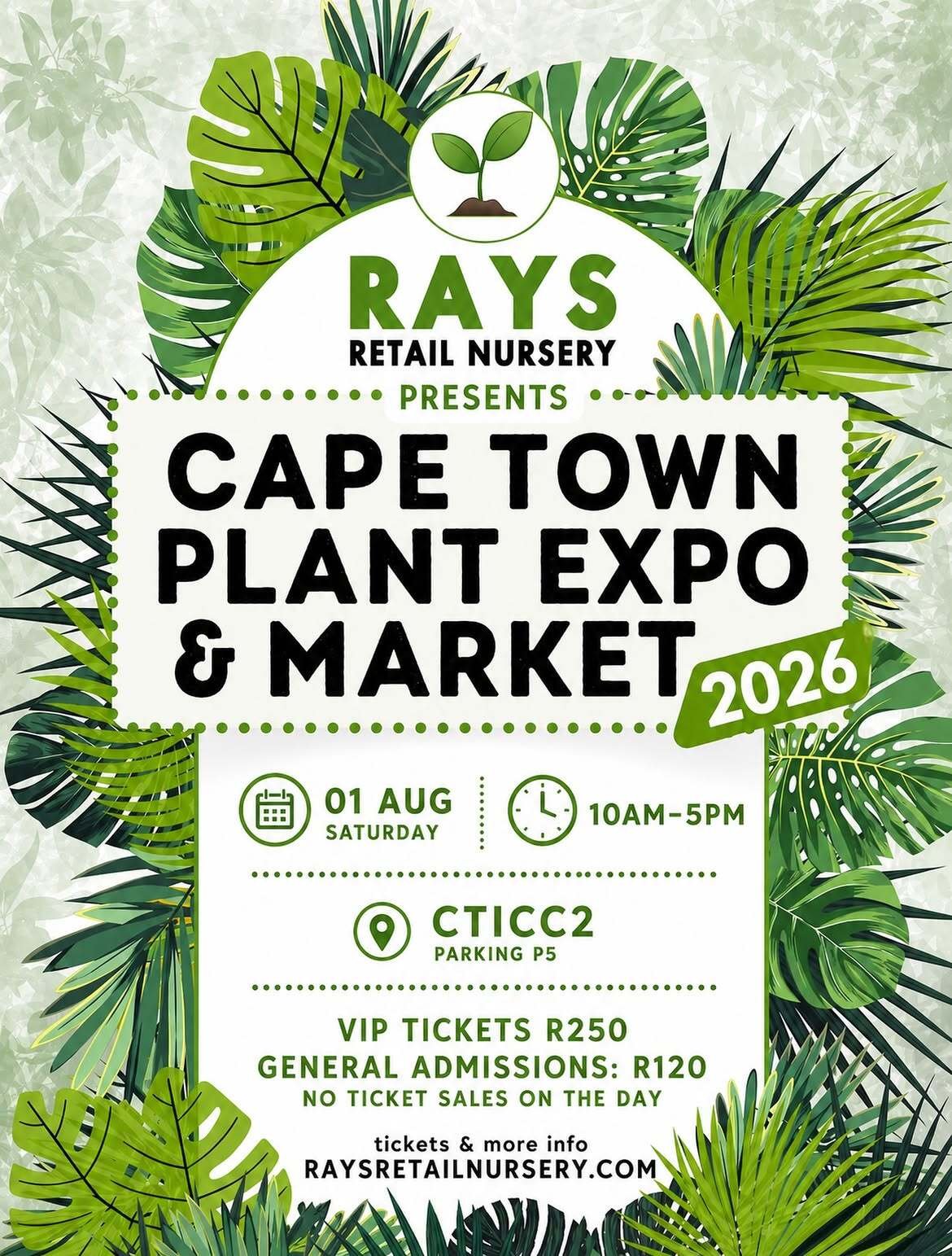 Cape Town 🌿 The Cape Town Plant Expo & Market is officially returning to CTICC 2 on 1 August 20