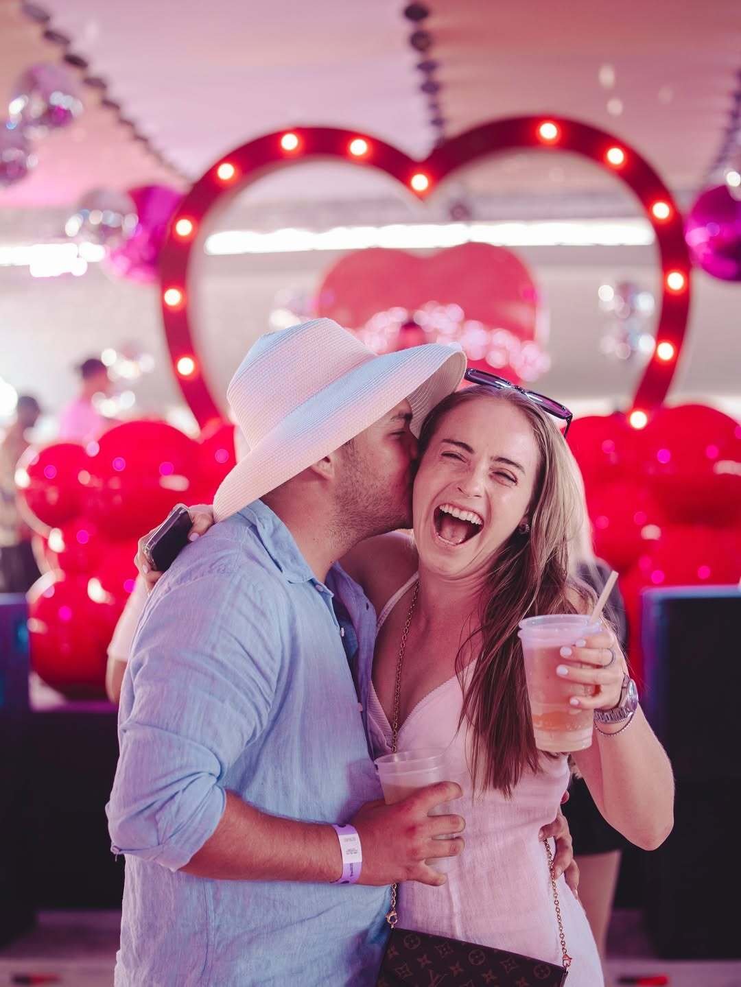 Couple celebrating at Paradisco