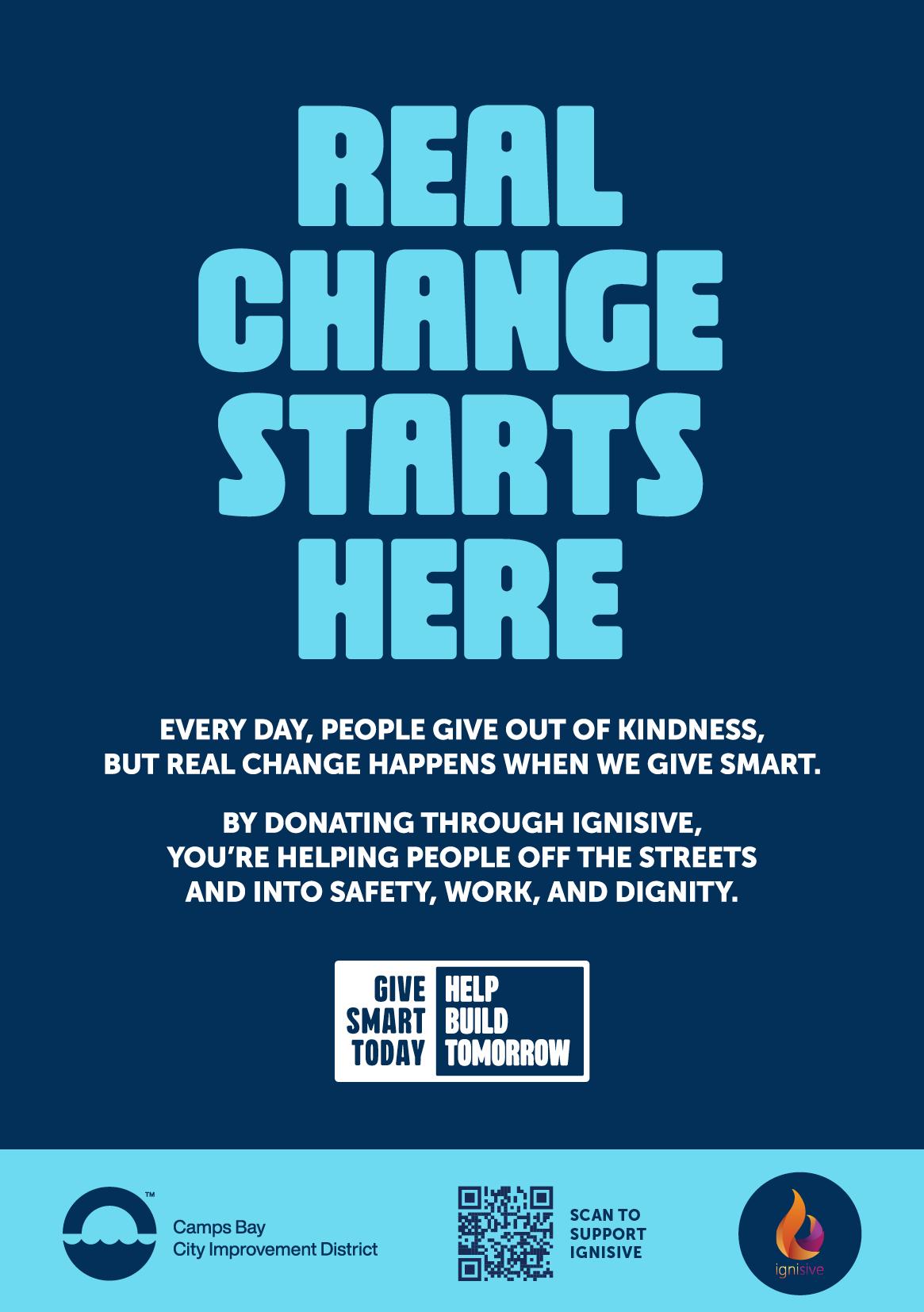 Real Change Starts Here Poster