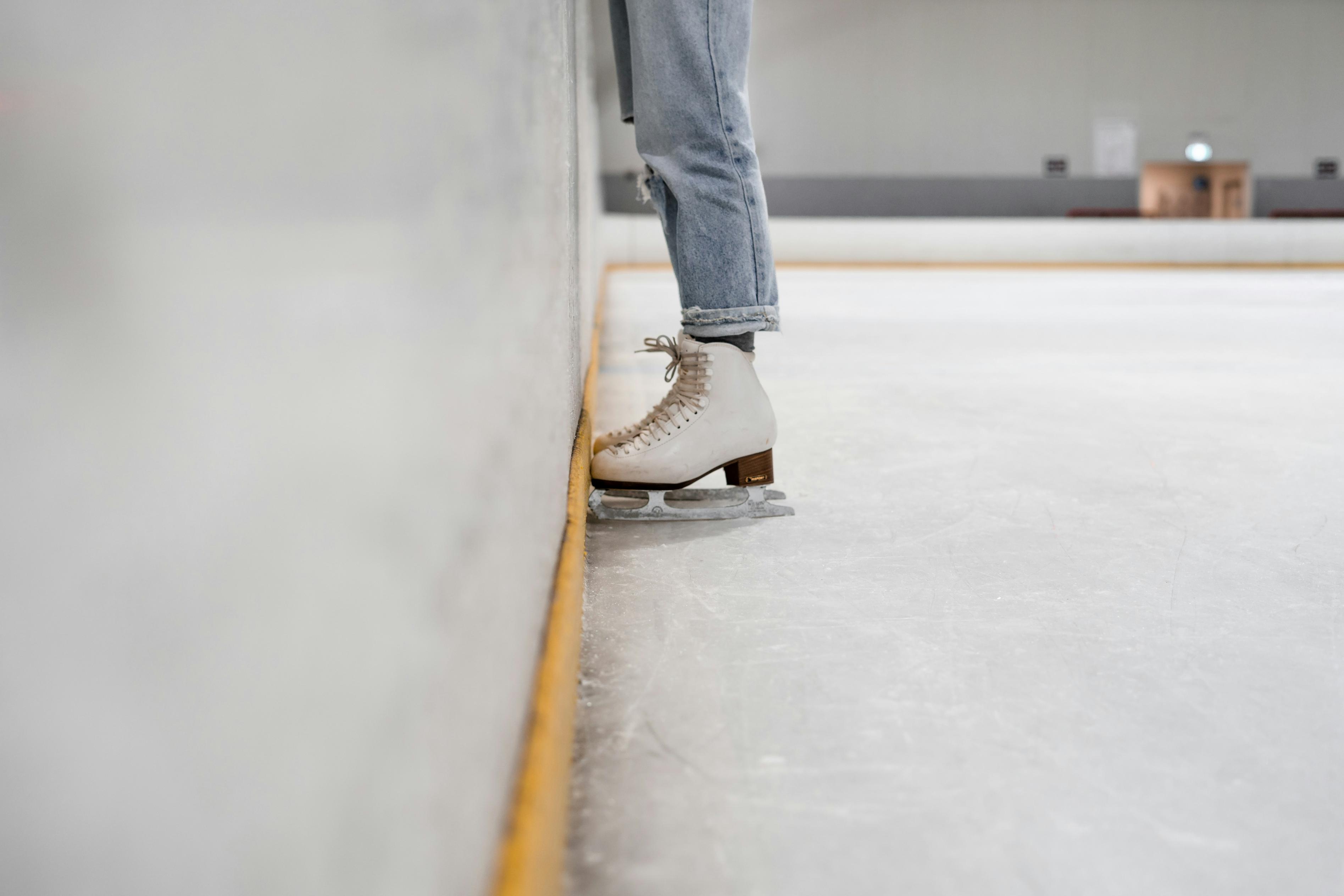Ice Skating in an Ice Rink