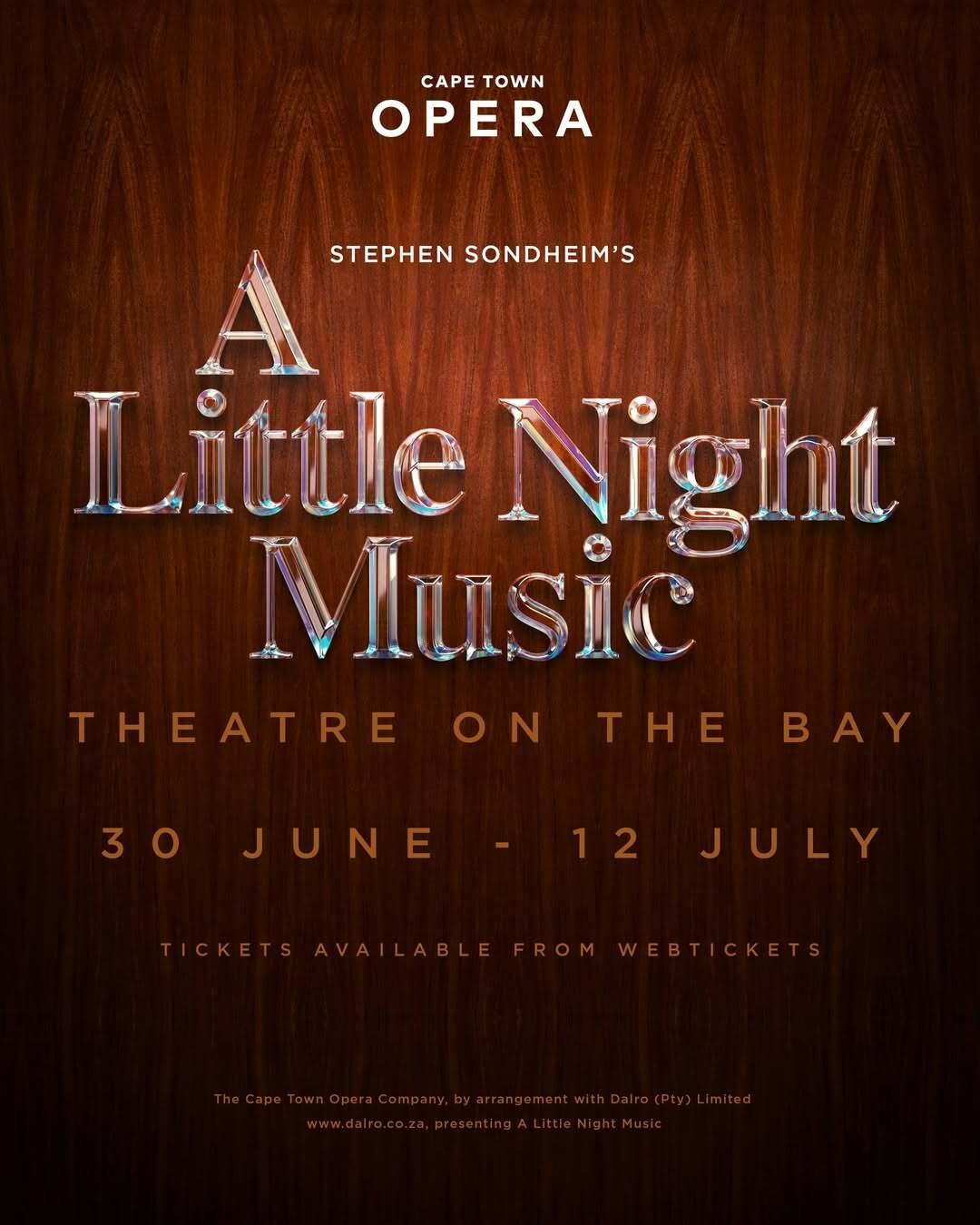 Expect a lot of drama with ✨A Little Night Music✨! 📍 Theatre on The Bay, Cape Town🗓 Dates- 30