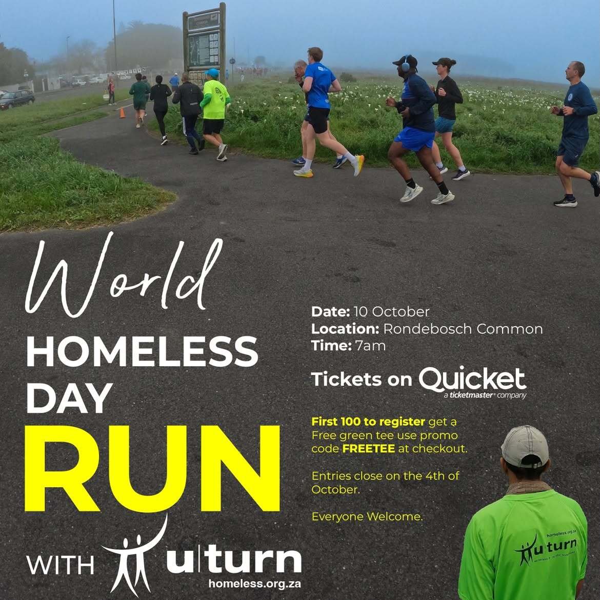 🏃_♂️JOIN US ON 10 OCTOBER 2026! 💚Run with us this World Homeless Day and help raise awareness