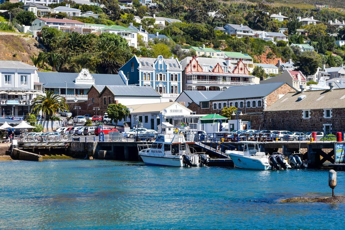 Simons Town Harbour in the Western Cape, South Africa