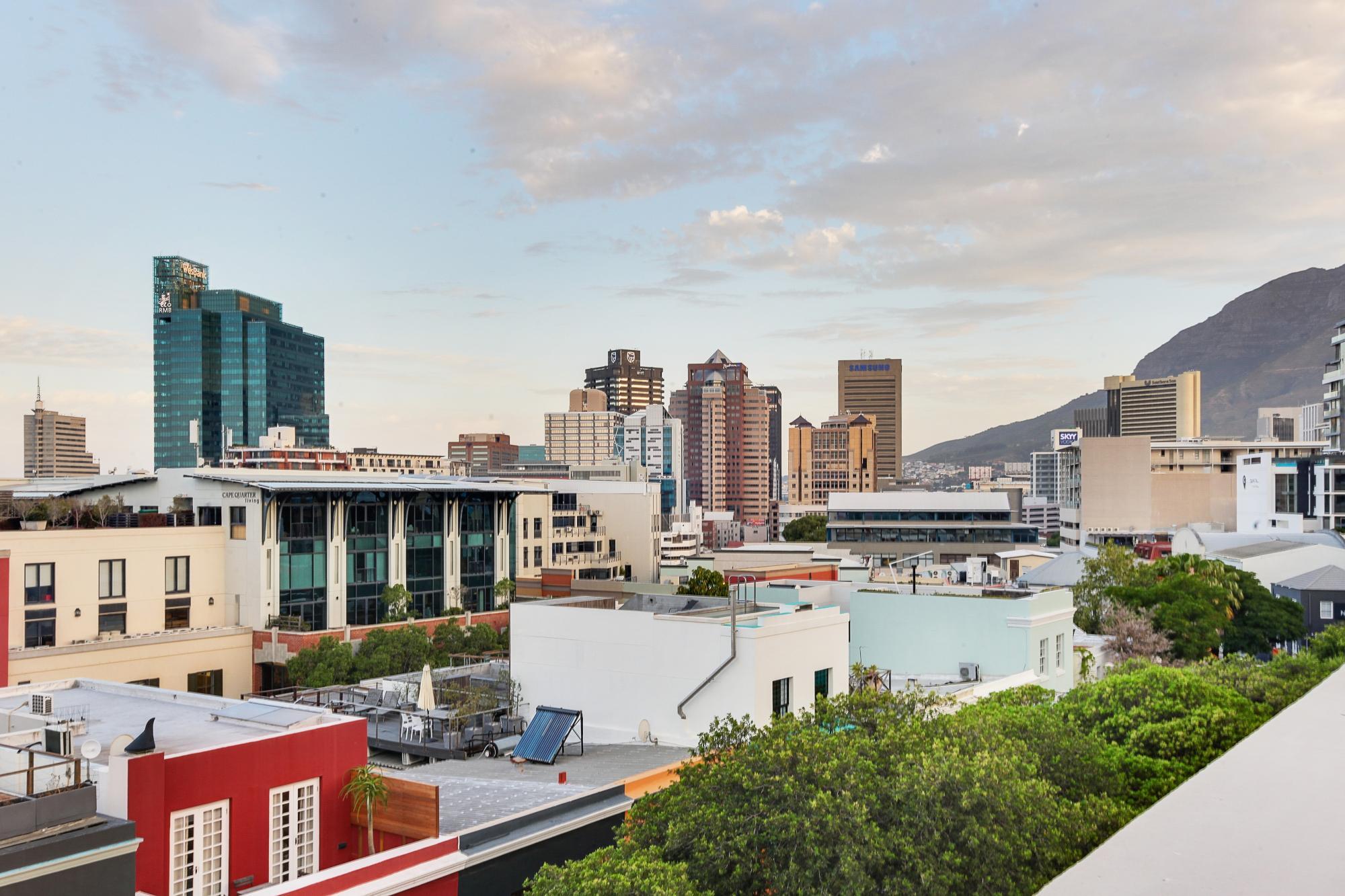 Cape Town skyline from De Waterkant Rooftop