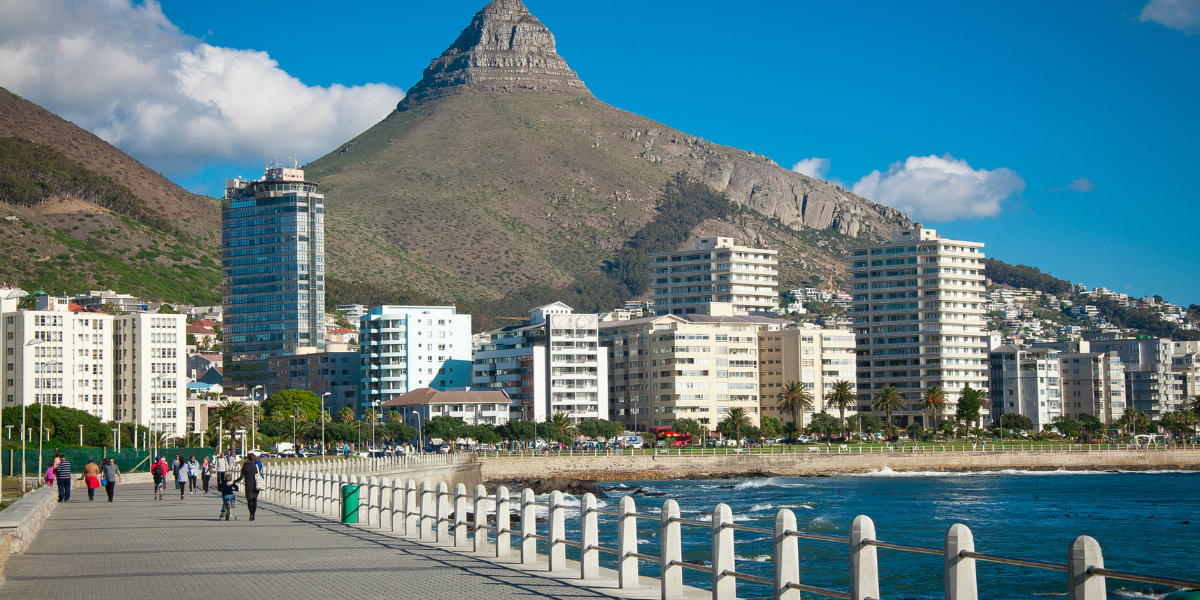 Sea Point Promenade in Cape Town, South Africa